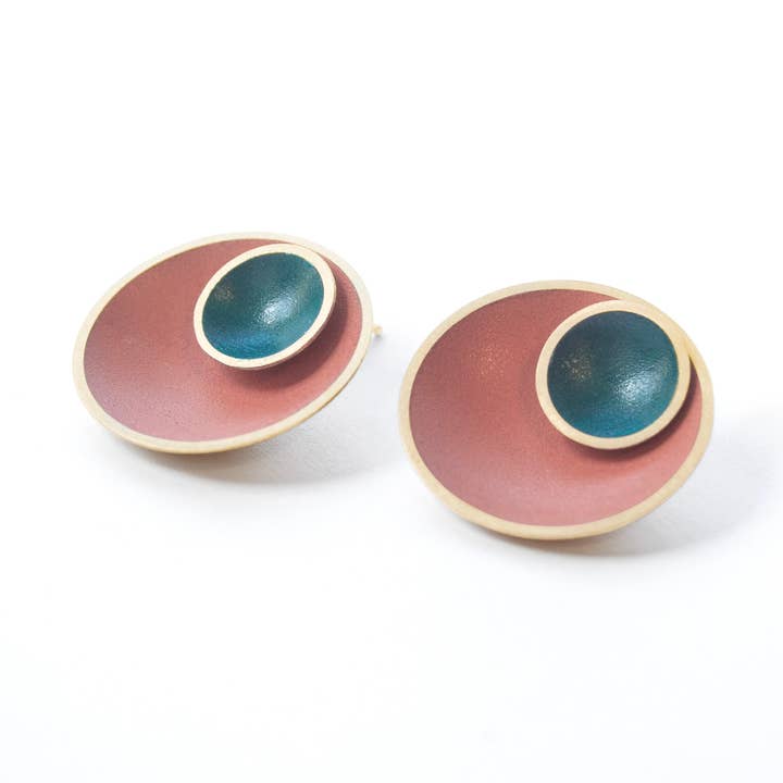 Petite Nested Dome Earrings for wholesale by Stella Fluorescent