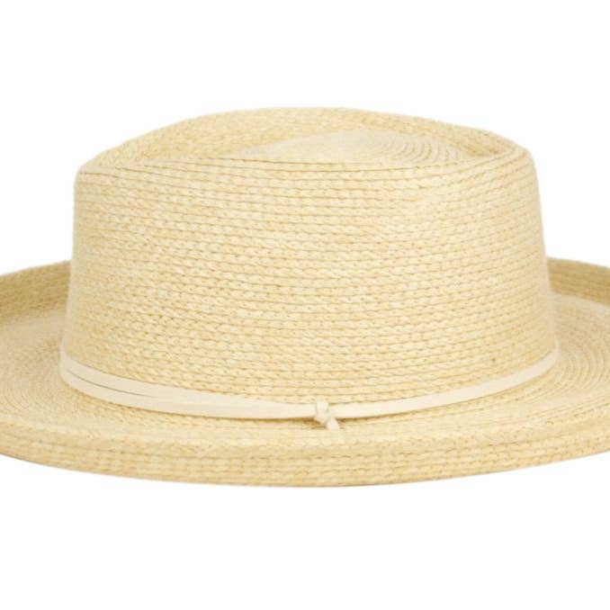 Epoch hats - Wholesale Straw Hat - Women's - Up Brim Straw Fedora Sun Hats With Leather Cord3