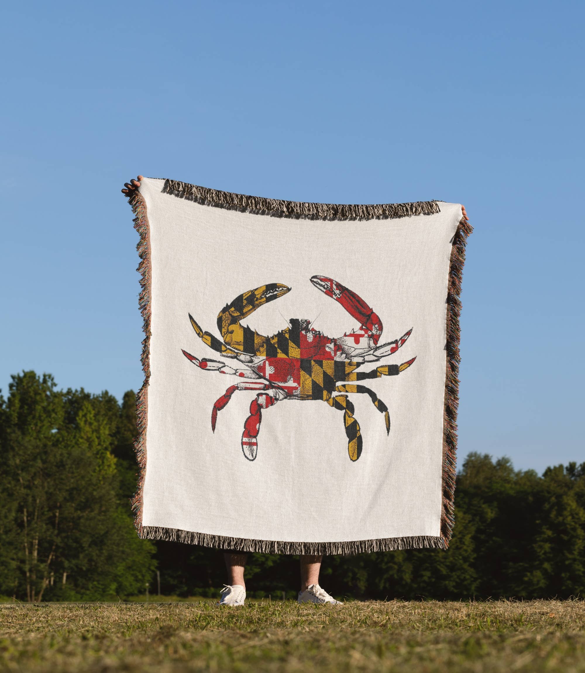 3dRose - Wholesale Throw Blanket - 3dRose, Maryland Crab Flag., Blanket1