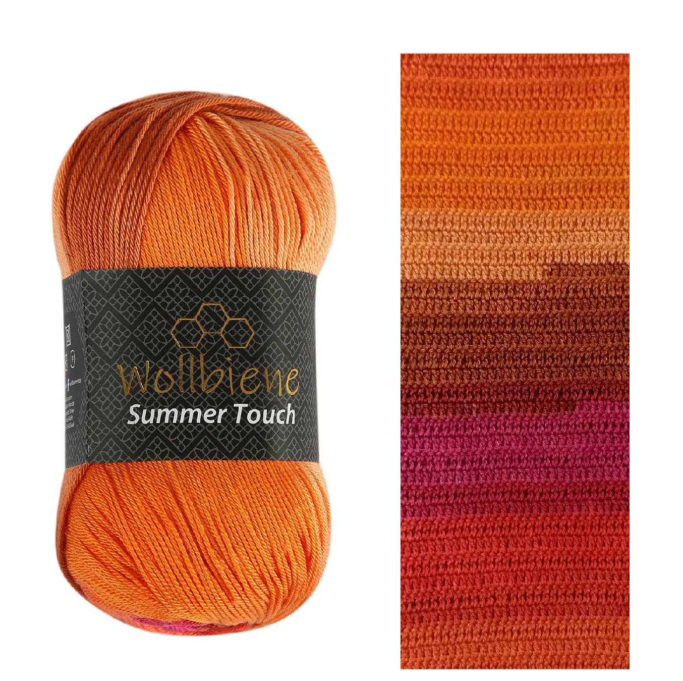 Wollbiene – Engroshandel Garn – Woolbee Summer Touch batik med farvegradient i uldgarn23