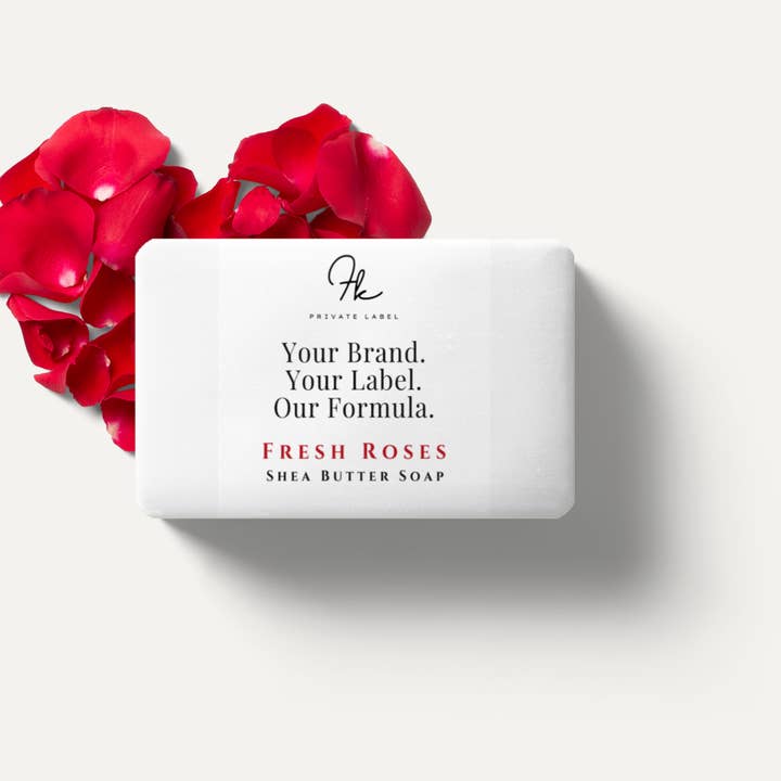 Sabonete de Karité - Rosas Frescas por atacado de FK Private Label Labs