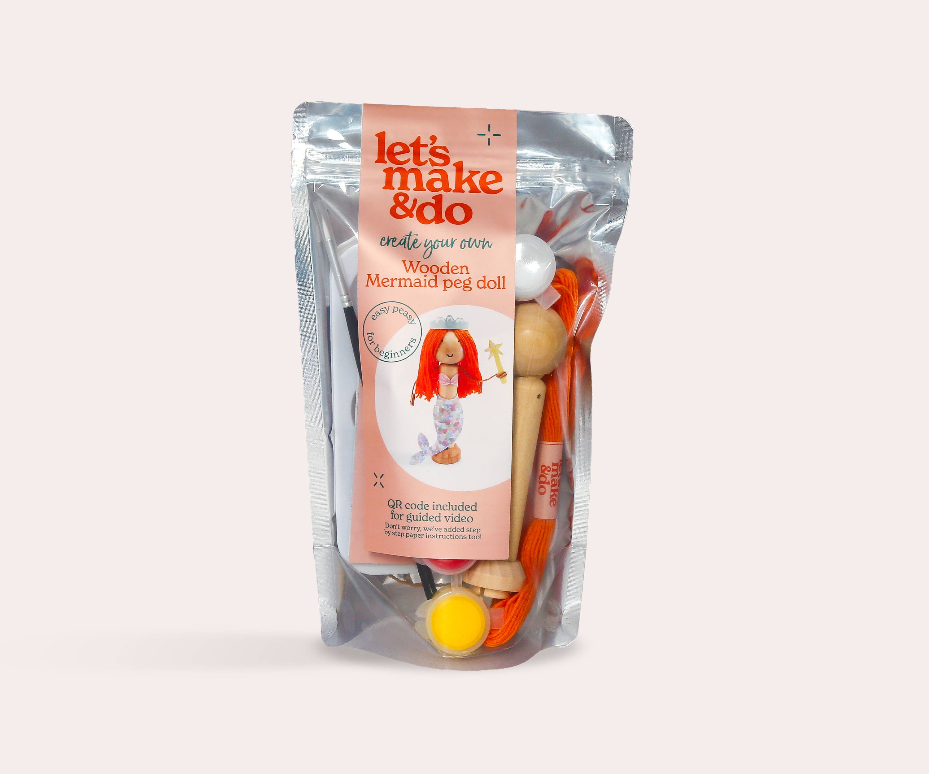 Let's Make & Do – wholesale DIY-pysselkit - Barn – Skapa ditt eget sjöjungfru-trädockset12