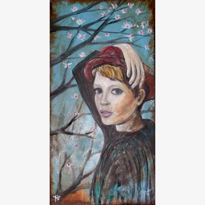 Stampa su tela «MIA» per la vendita all'ingrosso da parte di Honey Hilliard Art