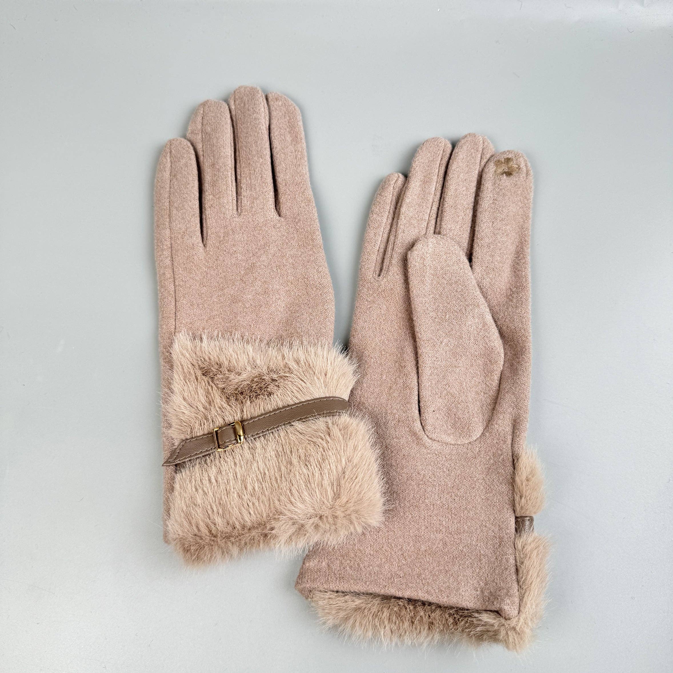 Ole - Vente Gants – femme - Gants à écran tactile en fausse fourrure22