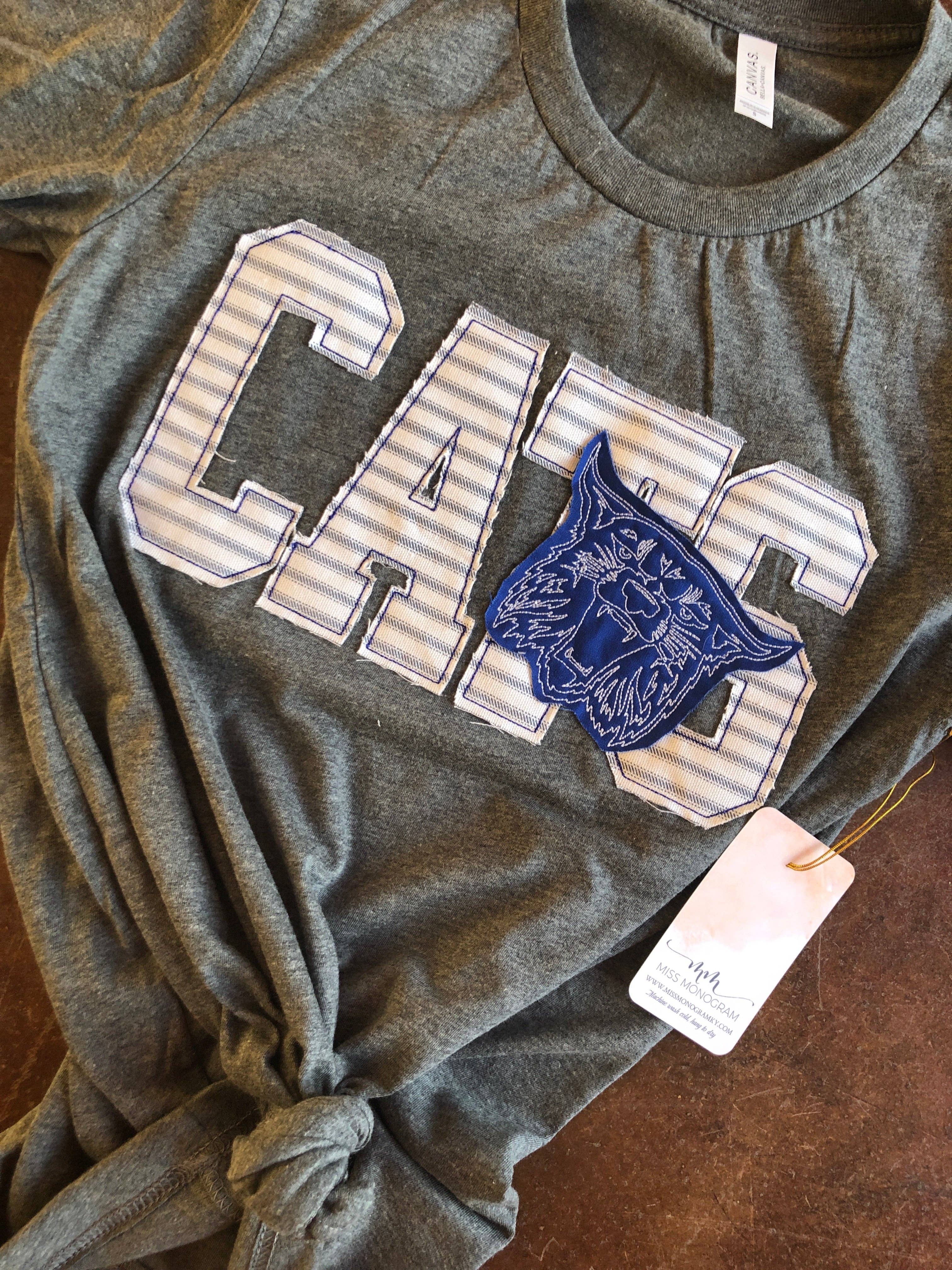 The White Stitch - Wholesale T-Shirt - Women's - Mascot Block Game-Day Tee Grey0