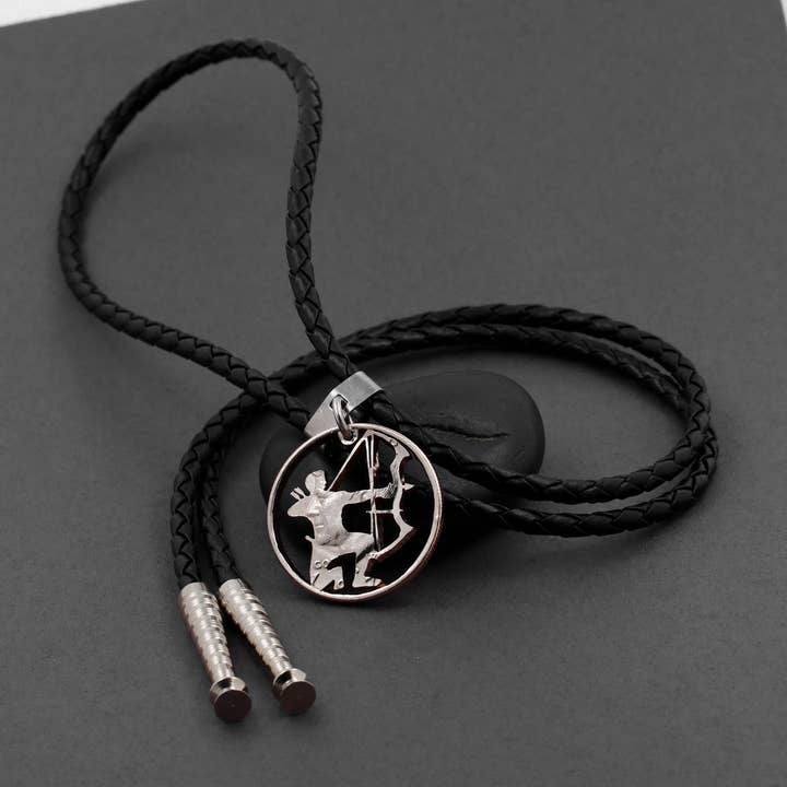 Collar con Cordón de Arquero, Regalos para Hombres, Moneda Cortada a Mano para venta al por mayor de NameCoins