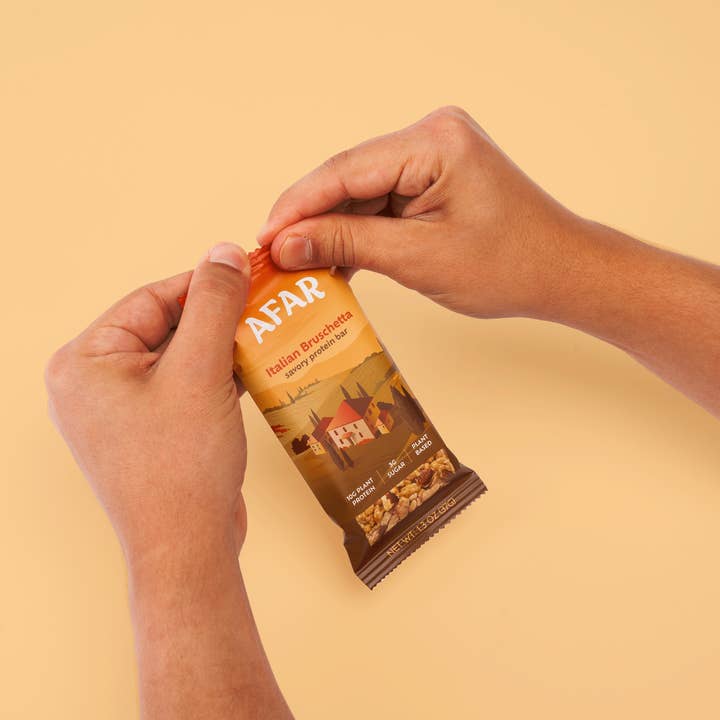 Afar Foods - Wholesale Snack Bar - Savory Protein Bar - Italian Bruschetta Flavor6