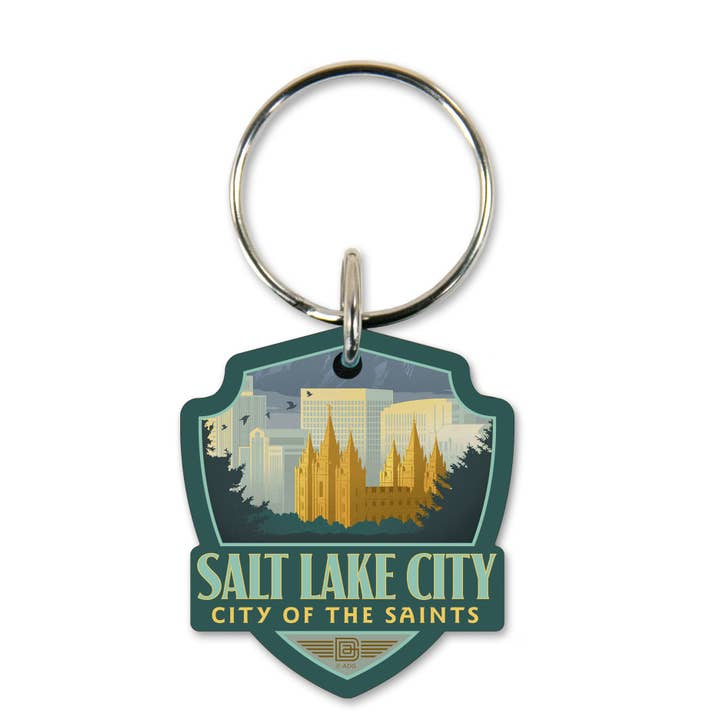 UT Salt Lake City Emblem Tränyckelring för wholesale av Tourist Courts