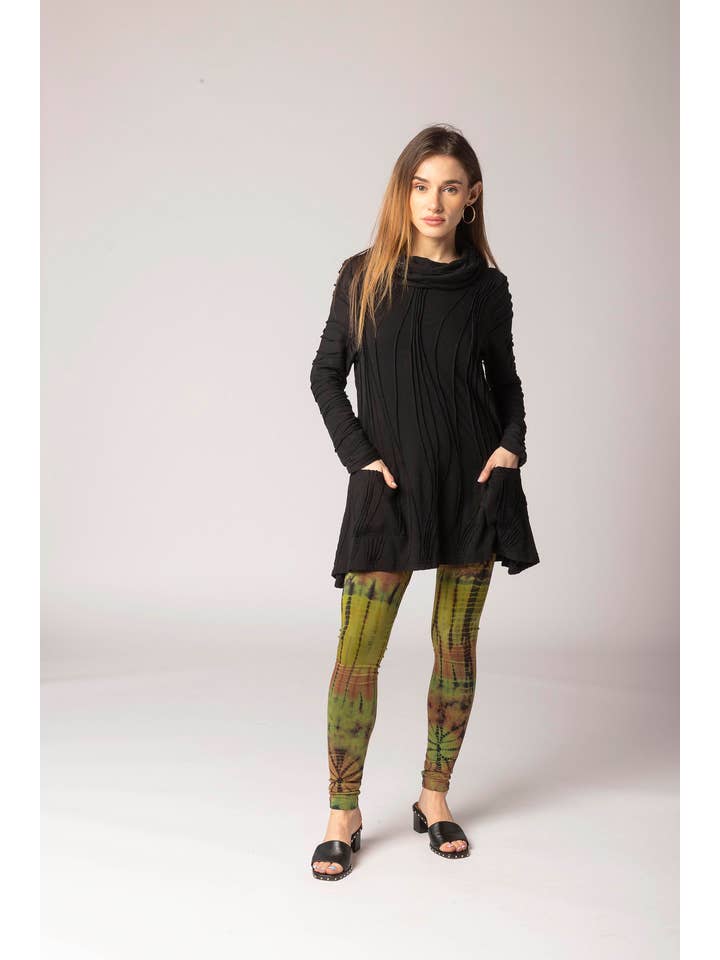 Windhorse Trading Inc - Wholesale Tuniek - Dames - Gestikte tuniek met ronde hals. WN 2534