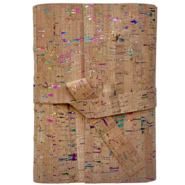 Vegan Cork Journal Eco Friendly Notebook, Natural Rainbow for wholesale by Absolutely EVO