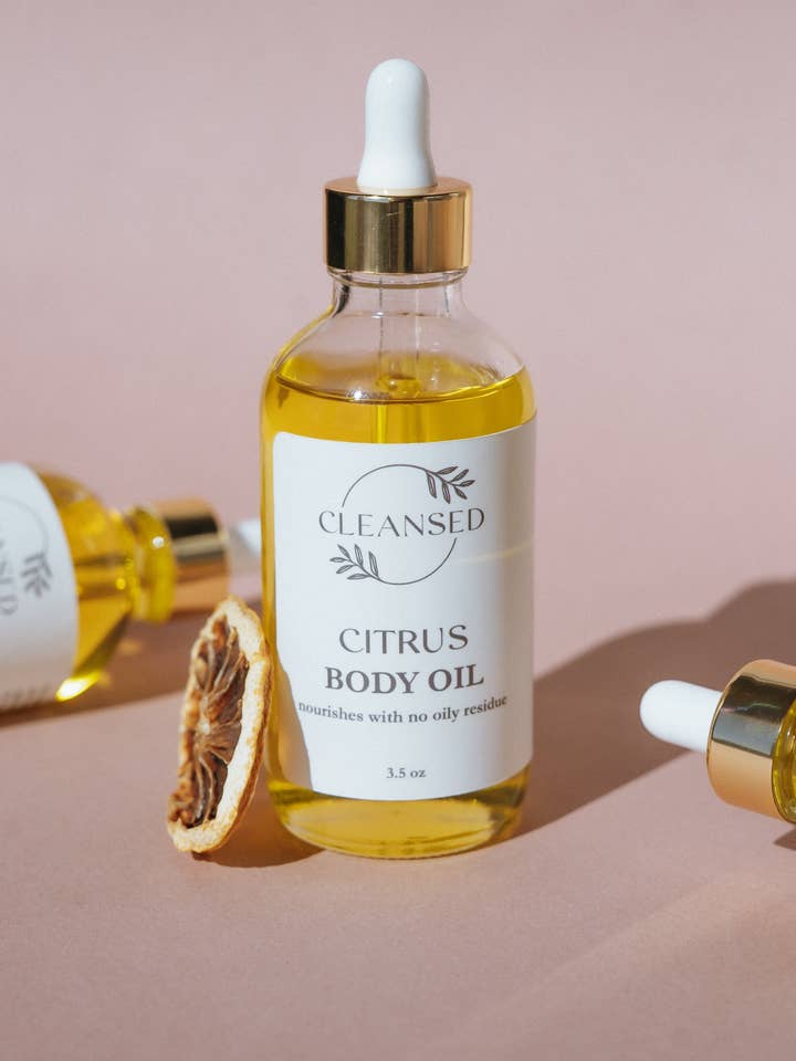 Zitrus-Körperöl für den Großhandel von Cleansed