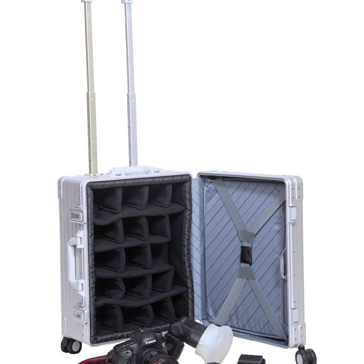REMOVED BRAND - Wholesale Luggage - 26″ Camera Check-In W/ Divider Set