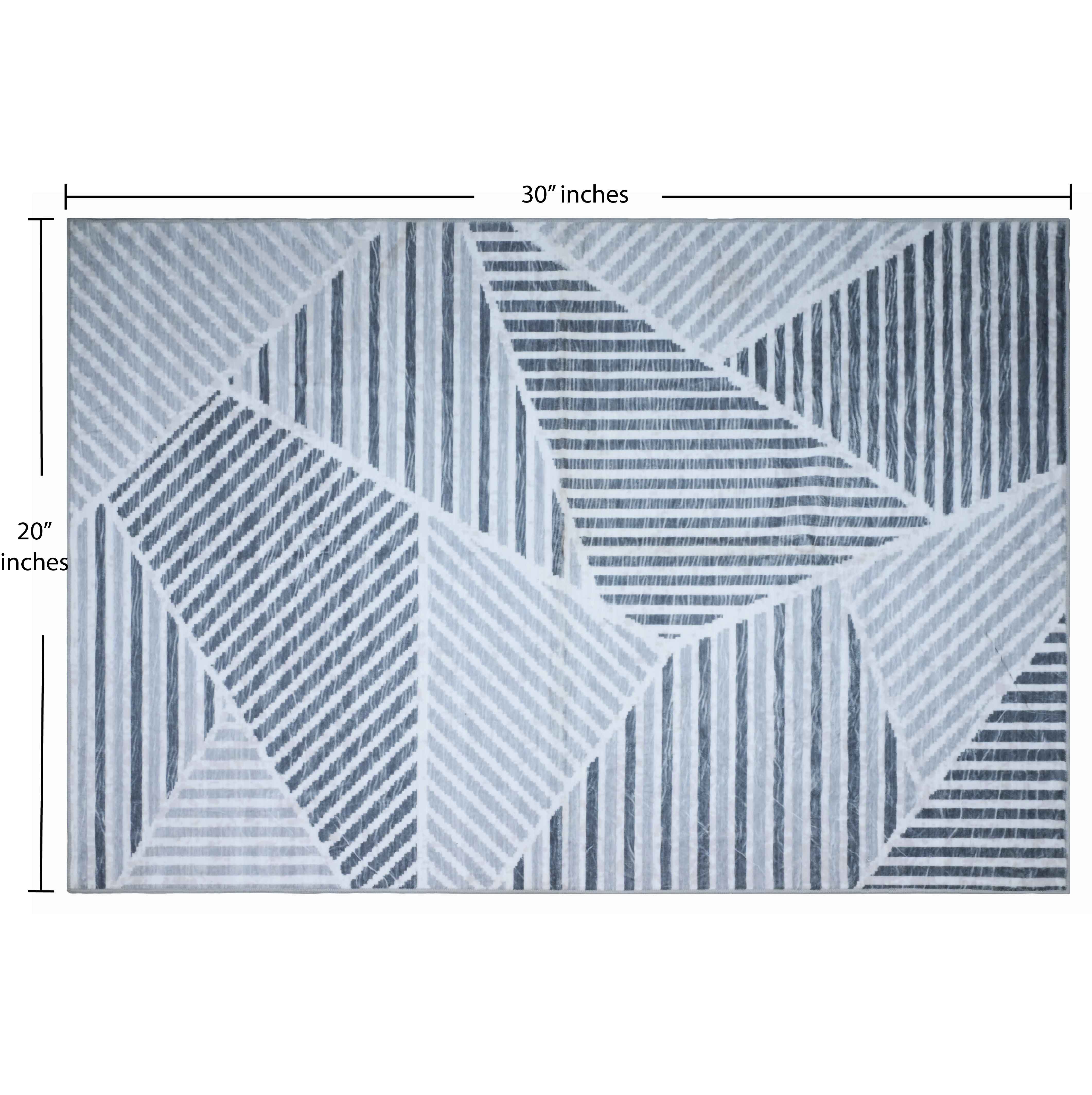 Bed Bath Fashions - Wholesale Area Rug - Bibb Home Washable Flannel Printed Accent Rug with Latex Bac3