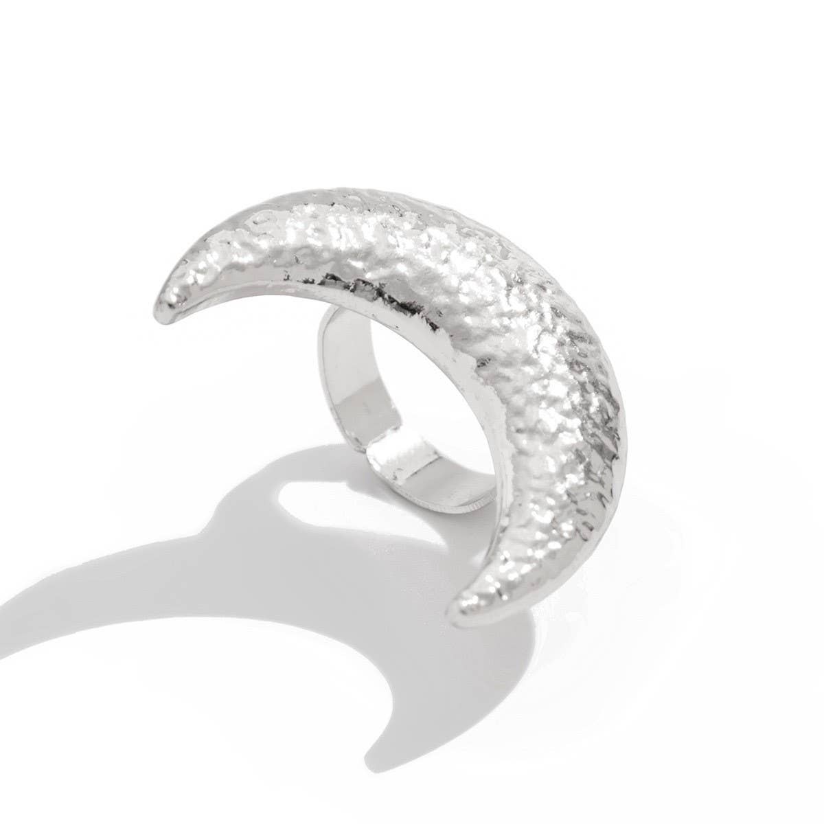 ACCITY - Wholesale Cocktail/Statement Ring - NEW WRINKLED THREE-DIMENSIONAL LOVE ALLOY RING_CWMM32413