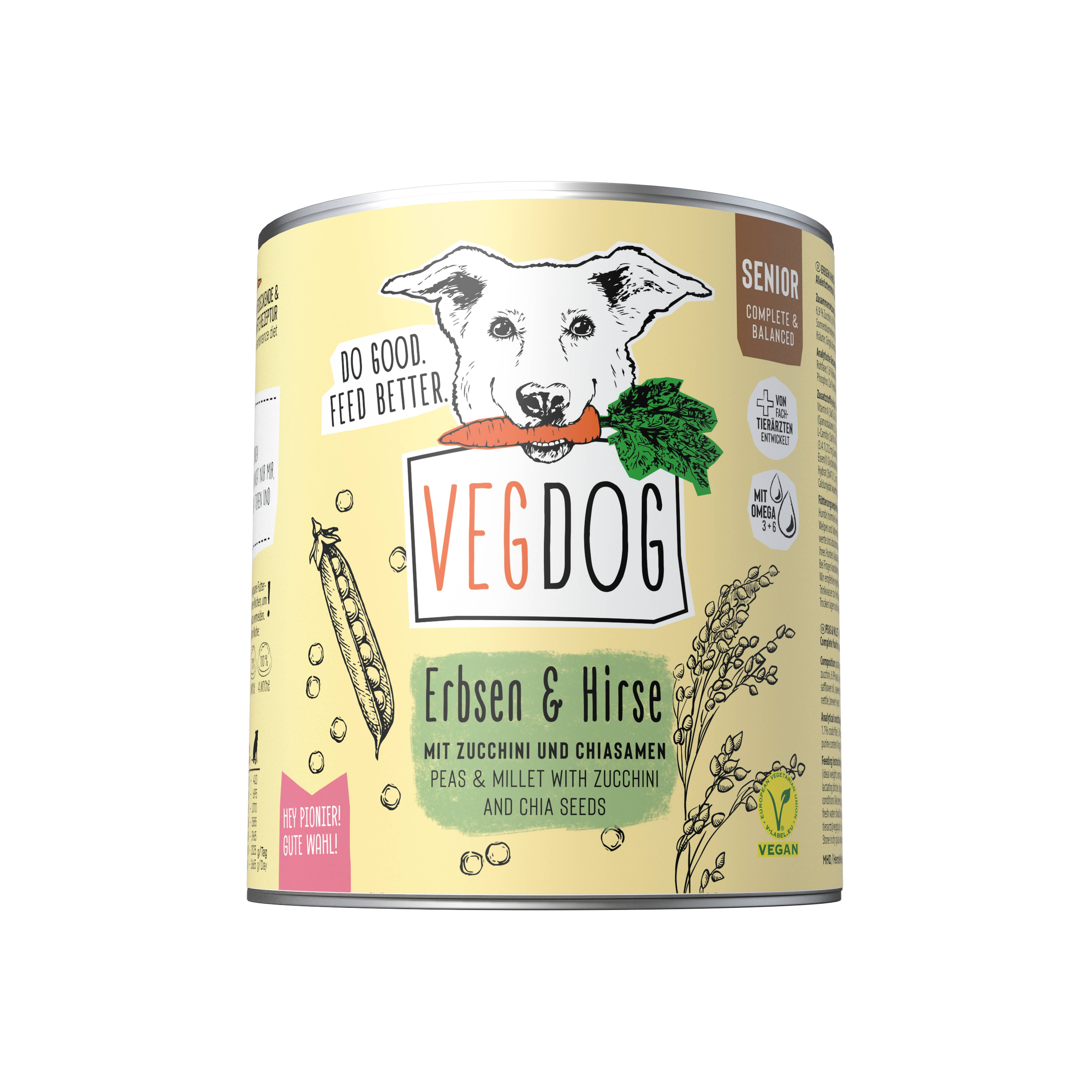 VEGDOG - Wholesale Pet Food - Dog - SENIOR Peas & Millet2