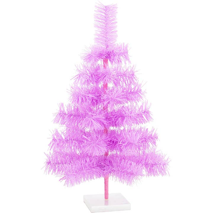 Lavender Tinsel Christmas Tree for wholesale by Lee Display