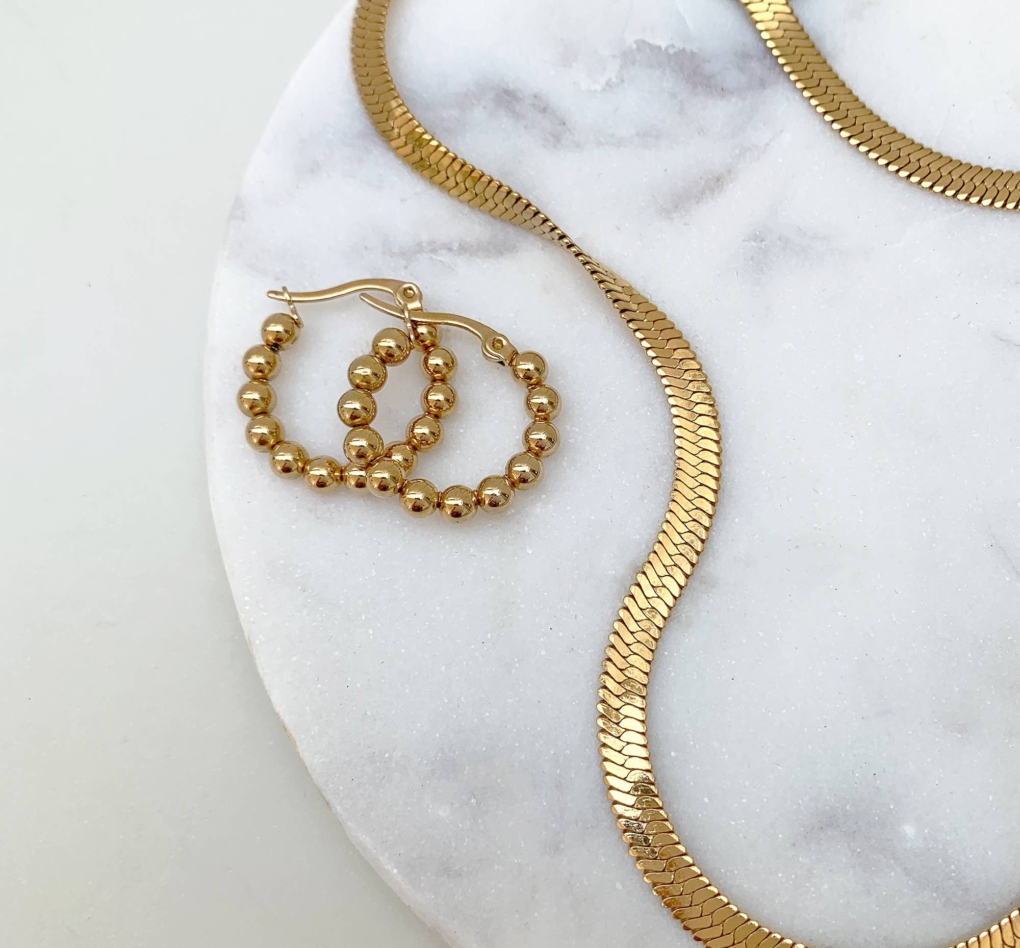 MAI DESIREE - Venta al por mayor Collares de cadenas y eslabones - COLLAR CADENA SERPIENTE ORO OLIVIA7