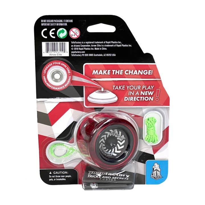 Yoyo Factory - Wholesale Classic Toy - Kids - ARROW YoYo RED5