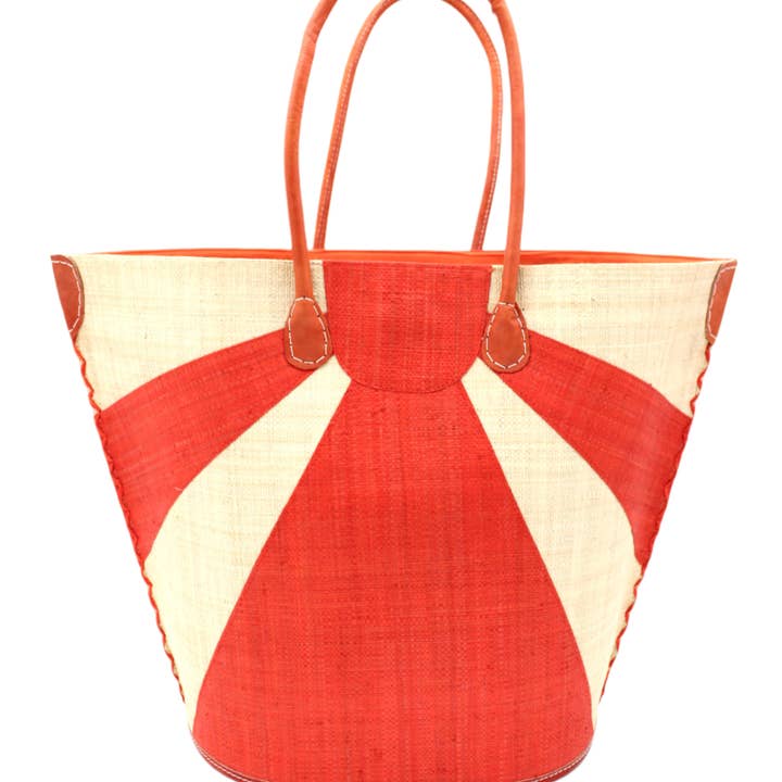 Shebobo - Wholesale Tote Bag - Women's - Sunburst Large Straw Tote Bag
