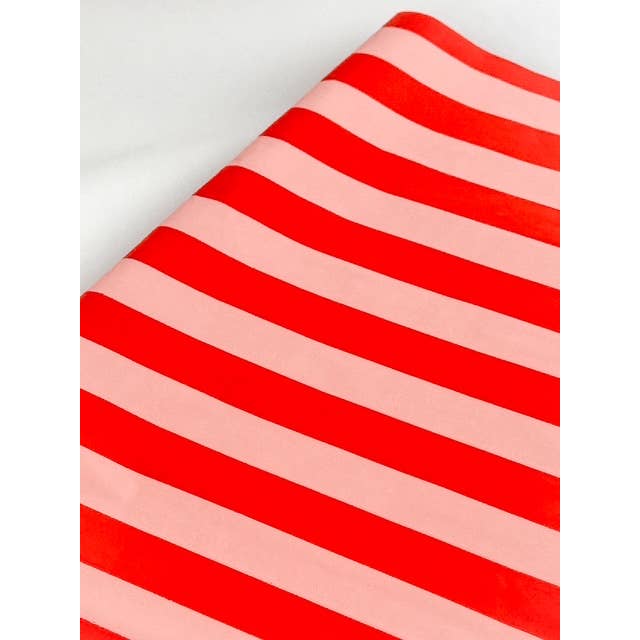 Tissue Paper 500 Sheets of 62x86cm STRIPES PEACH/ORANGE for wholesale by CHIC&PAPER