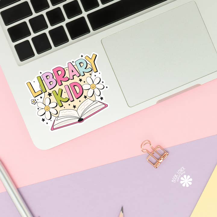 Book Lover Merch Shop - Wholesale Sticker - Library Kid Stickers / Bookish Stickers / Book Lover Gift
