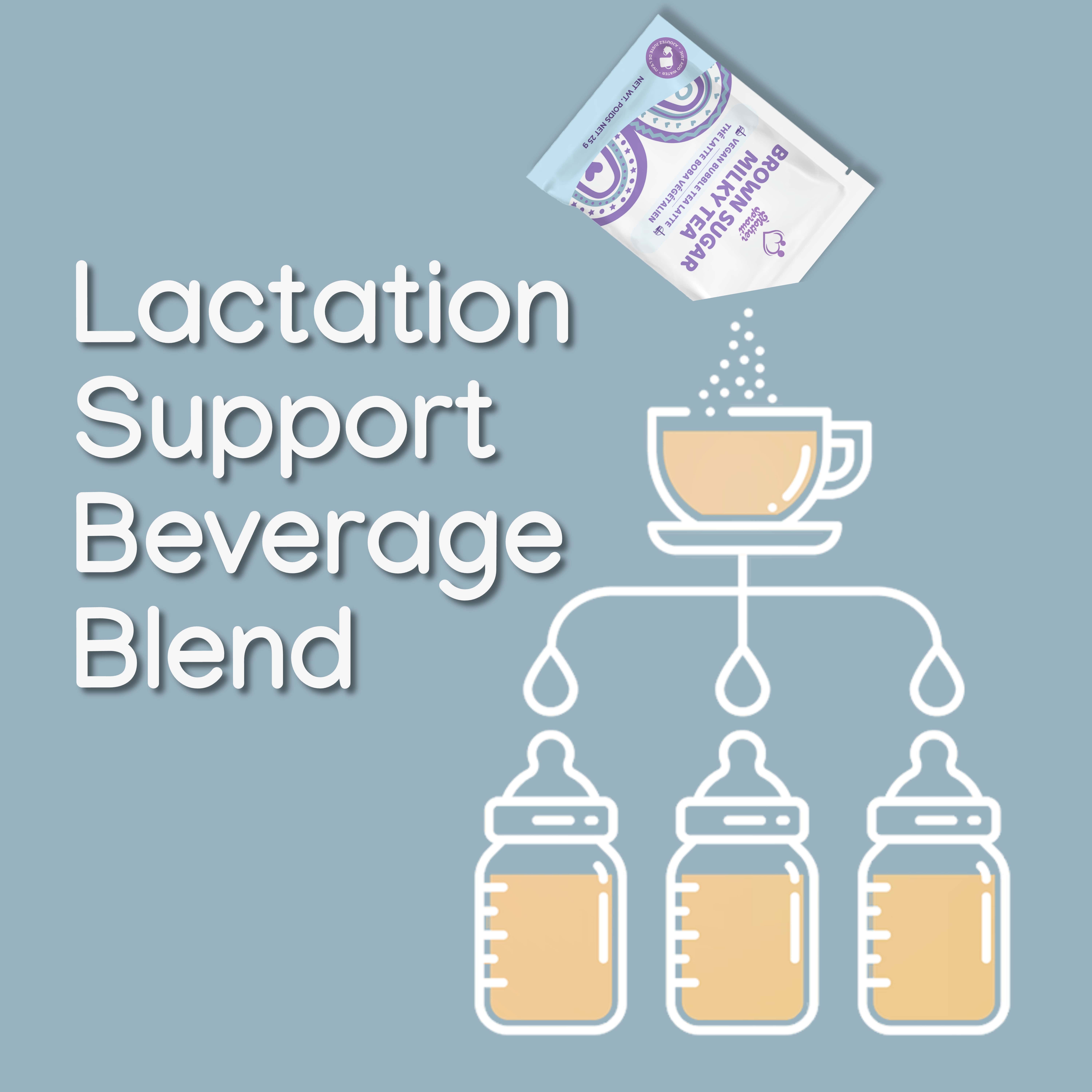 Mother Sprout - Wholesale Powdered Health Drink - Brown Sugar Milky Tea - Vegan Black Tea Latte2