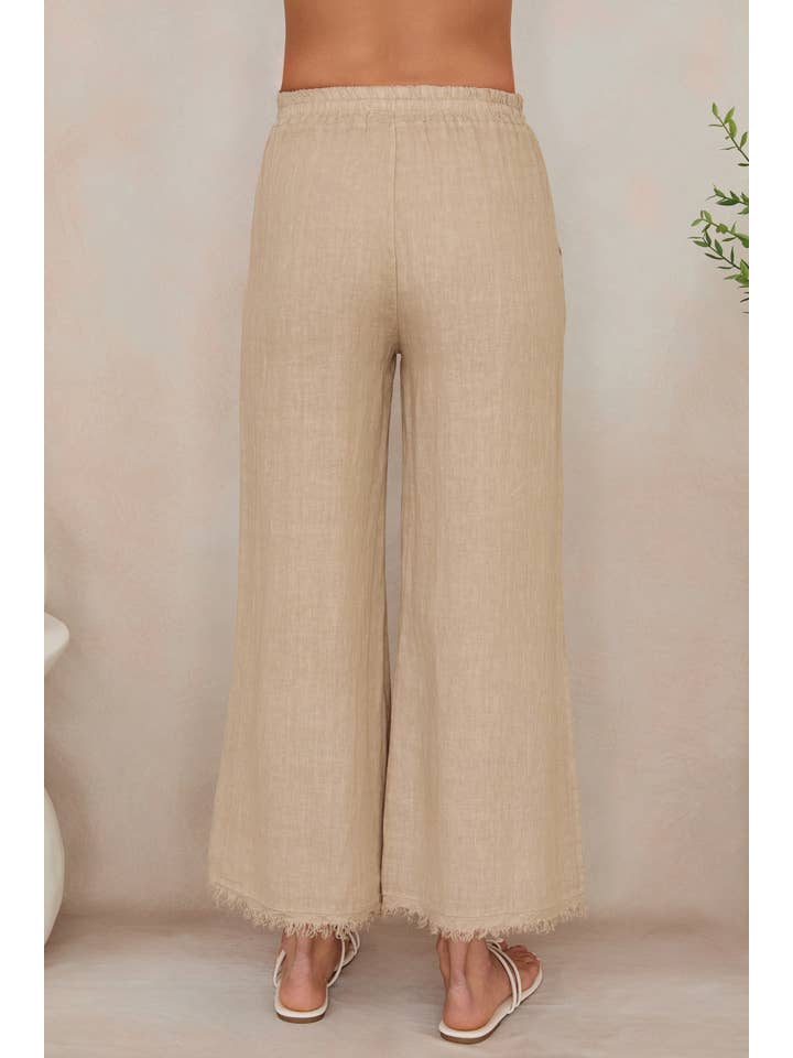 MILIO MILANO - Wholesale Pants - Women's - ITALIAN LINEN PANTS WITH RAW HEM (12282/154012/154102)19