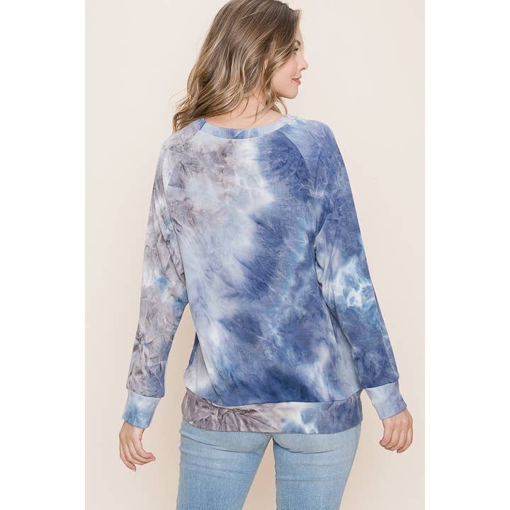 TOP DE MANGA COMPRIDA TIEDYE por atacado de Reborn J