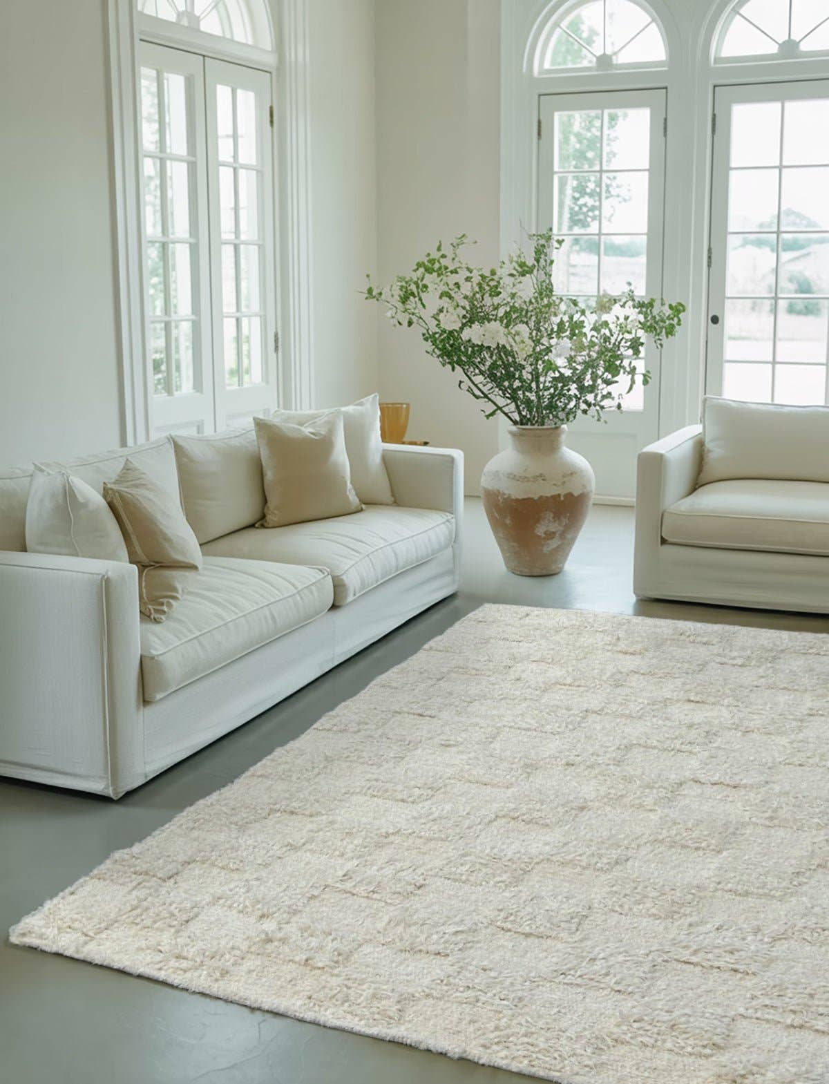 AFK Living - Wholesale Area Rug - Hand-woven recycled cotton rug SUAVE1