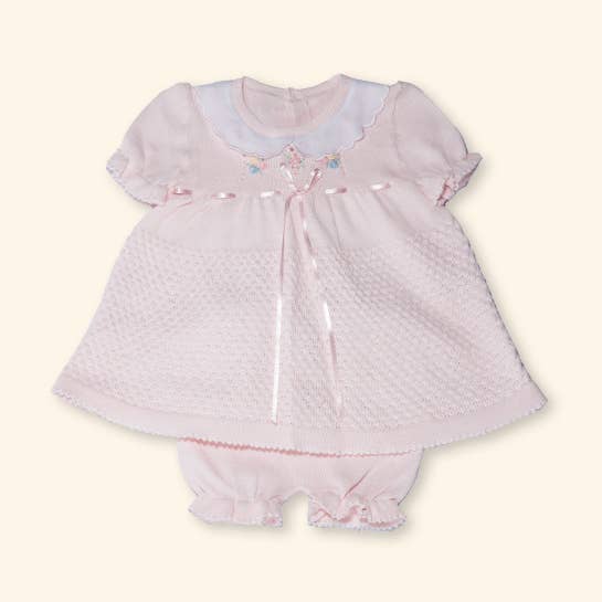 Baby girl knitted set -Sky for wholesale by Karela Kids Inc.