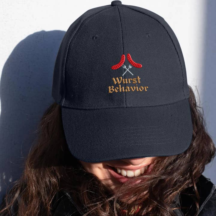 Vivtrek - Wholesale Baseball Cap - Men's - Wurst Behavior Dad Embroidered Hat Funny Oktoberfest Gift2