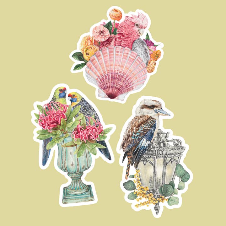 Hayley Wilson - Wholesale Sticker - Romance - Set of 3 Stickers
