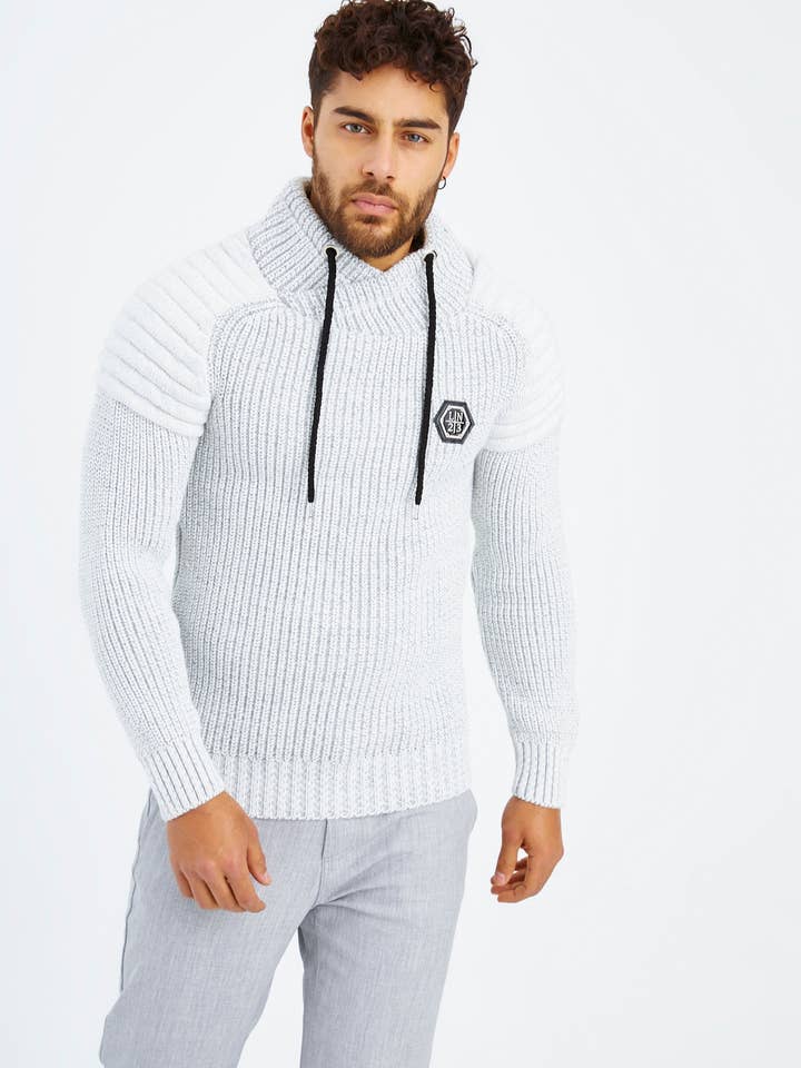Leif Nelson GmbH - Wholesale Knit Sweater - Men's - Men's Knit Sweater Chunky Knit Shawl Collar LN-523522