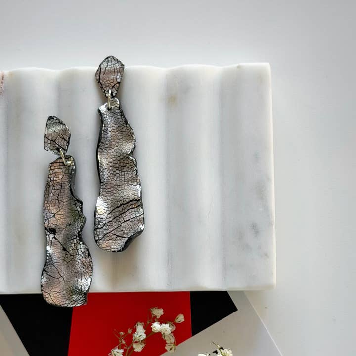 Long statement earrings / Jolie Earrings for wholesale by Viki Glaze Accessories