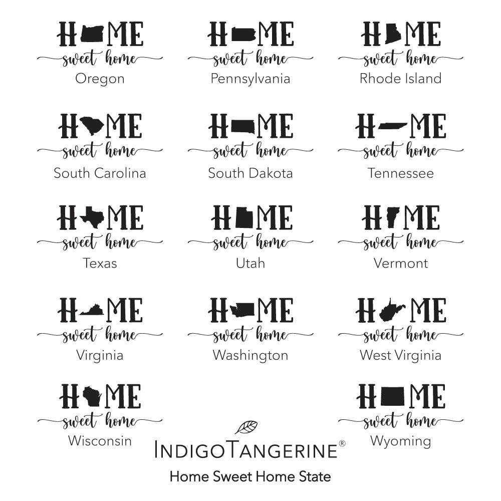 Indigo Tangerine - Wholesale Dishcloth - Home Sweet Home, State Art 2 pk - Custom Swedish Dish Cloth5