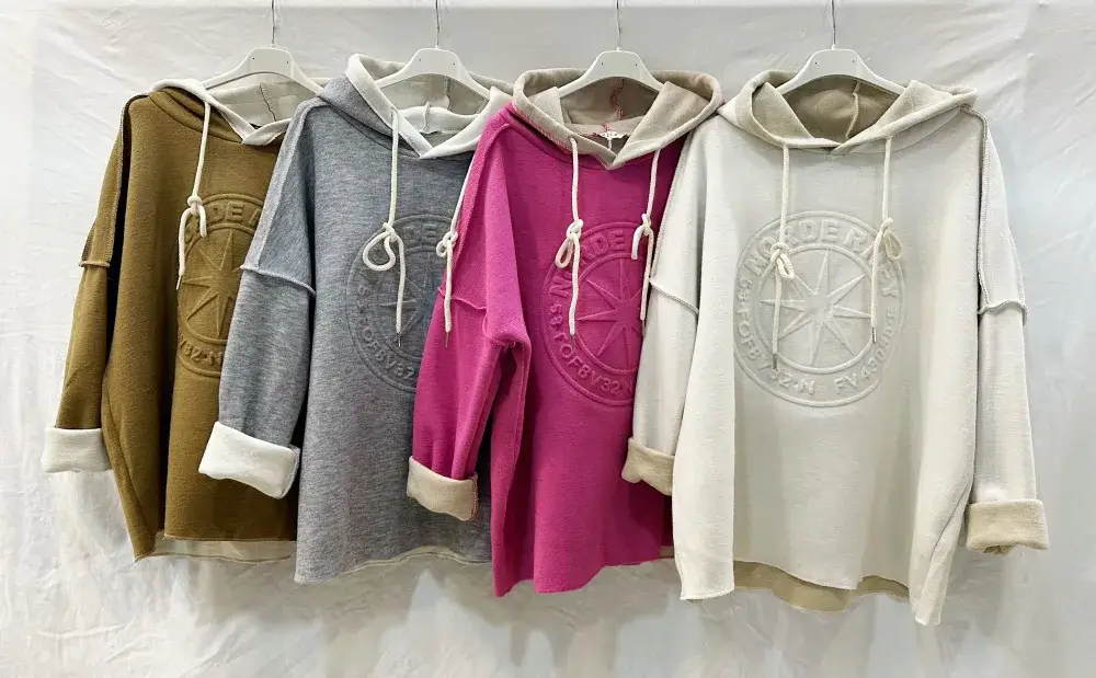 Mimi & Gogo – Engroshandel Hoodie – Kvinder – Træk Sweatshirt Hætte Nordé Rney @6372_TrækSweatshirtNorde17