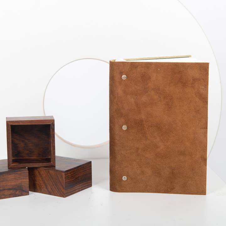 R K Handicrafts and Exporters – wholesale Journal och dagbok – Mjuk anteckningsbok i mockaläder4