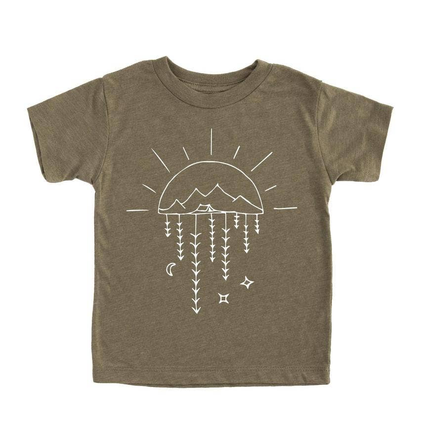 Nature Supply Co - Wholesale Screen Printed T-Shirt - Kids - Reflection Camp T shirt | Kids Graphic Tee | Kids Clothes0