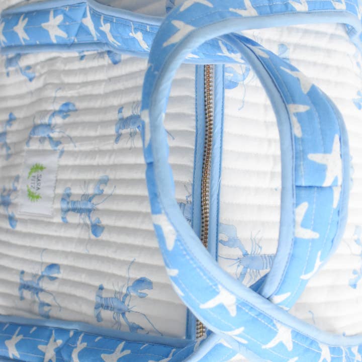 Sara Fitz - Wholesale Weekender Bag - Women's - Weekender Tote, Blue Lobster 2