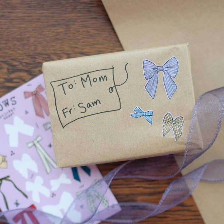 Bayside by Sam – wholesale Sticker – Vintage Bows Sticker Sheet 4" x 6"1