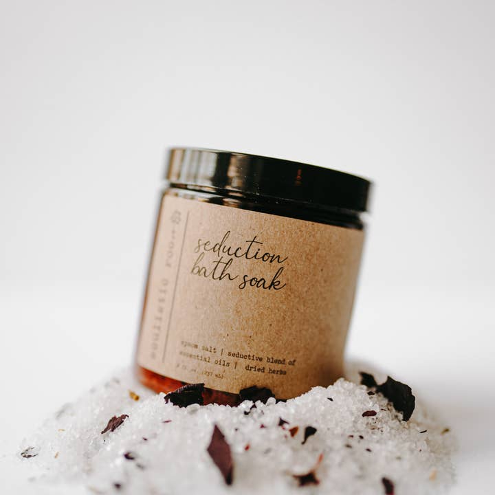Soulistic Root - Essential Oils & Self Care Gifts - Wholesale Bath Salts - Rose Petal Bath Salt | Made With Herbs & Dried Flowers