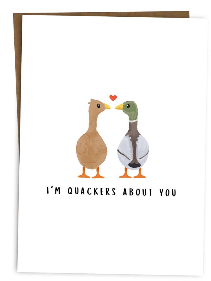 Jubilæumskort Elsker Dig Kort Søde Ænder for engroshandel hos BYANIKA