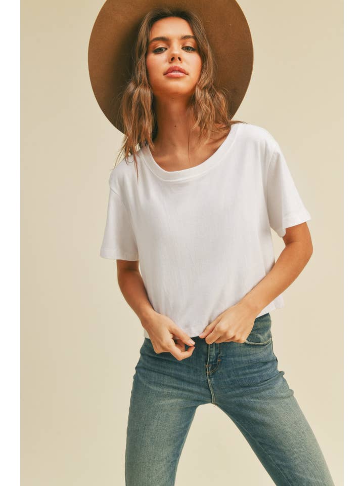 Honestee - Wholesale T-Shirt - Women's - Blank Short Cropped T-Shirt27