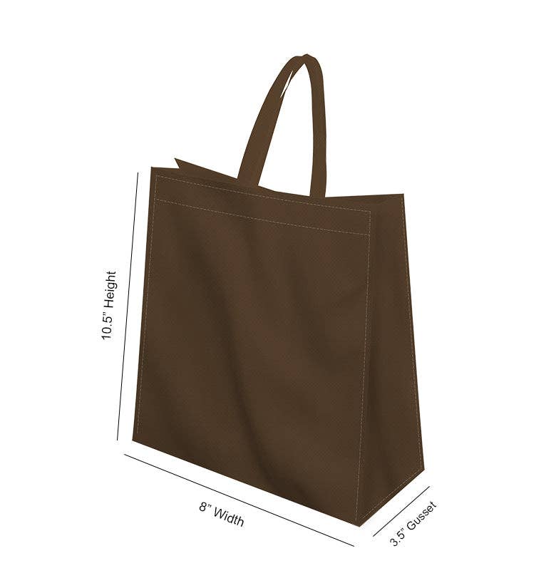 Non Woven Totes - Wholesale Tote Bag - Unisex - Reusable Heavy-Duty Non-Woven Tote Bag - 8x10.5x3.5 | Custom Printed Power Tote Bags18