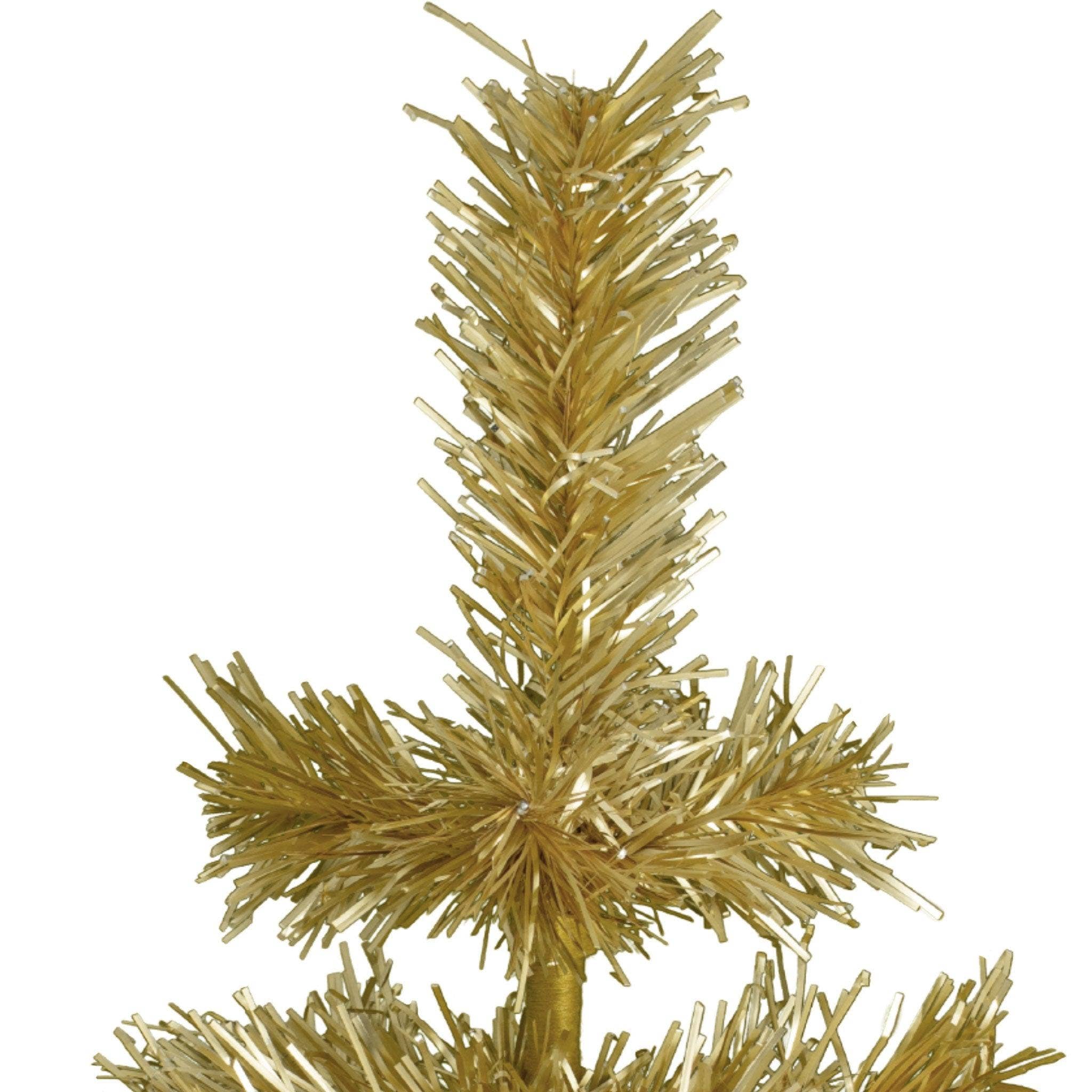 Lee Display - Wholesale Christmas Decoration - Antique Gold Tinsel Christmas Tree1
