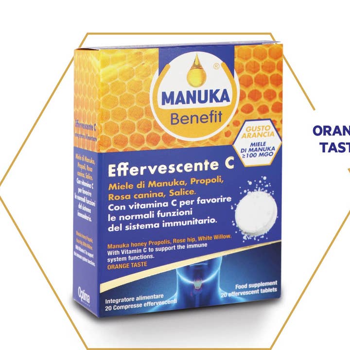 OPTIMA NATURALS - Wholesale Oral Supplement/Vitamin - Manuka Benefit Effervescent C, 20 Tablets0