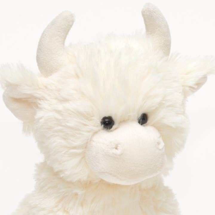 Jomanda Soft Toys & Accessories - Wholesale Stuffed/Plush Toy - Kids & Baby - Highland Cow Cream Plush Soft Toy - 20cm