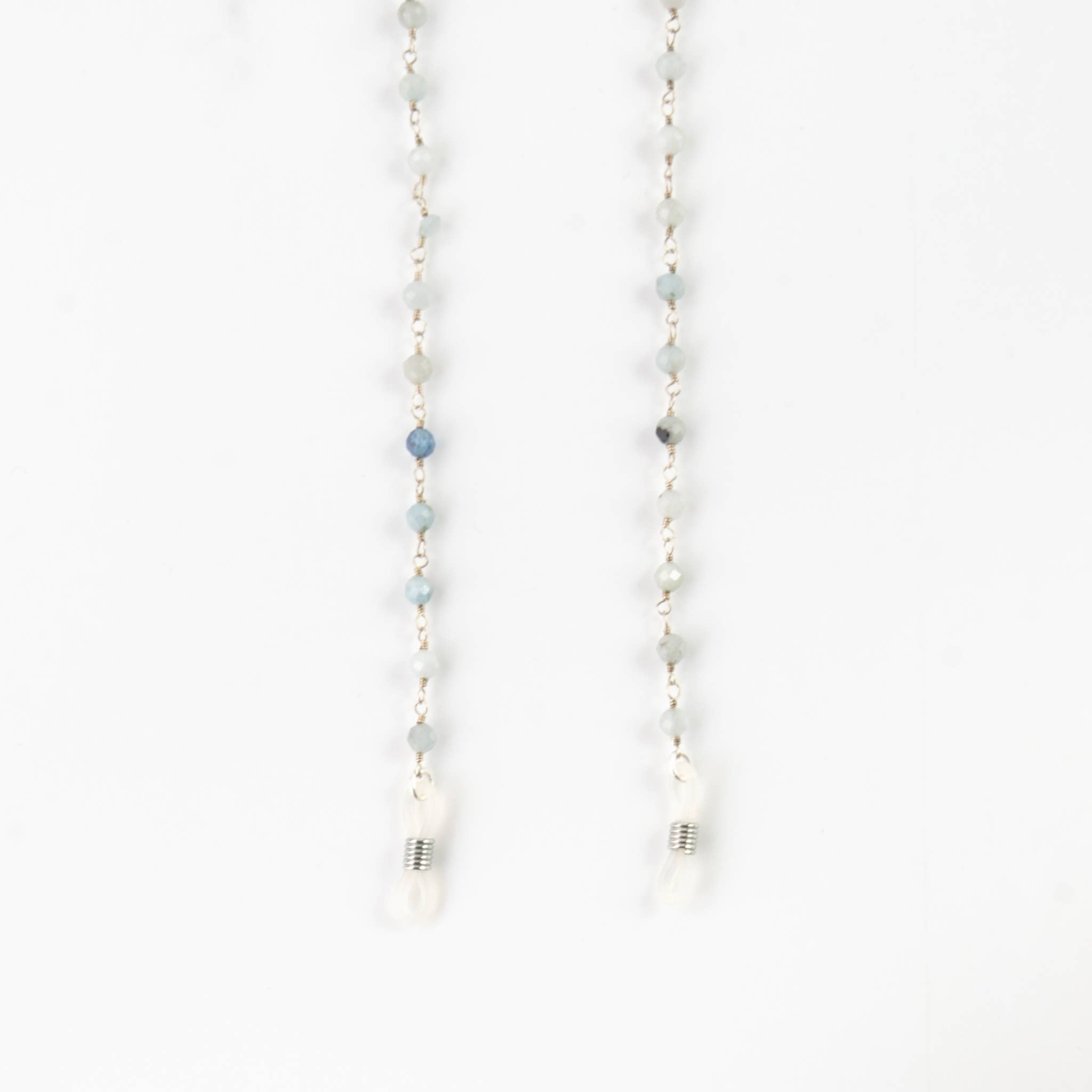 Pineapple Island - Wholesale Sunglasses/Eyeglasses Strap - Women's - Aquamarine Stone Sunglass Chain2