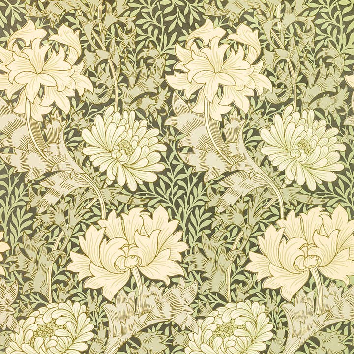 Torchon de cuisine inspiré par William Morris - Collection Chrysanthème pour la vente par Willy Morris Home Emporium