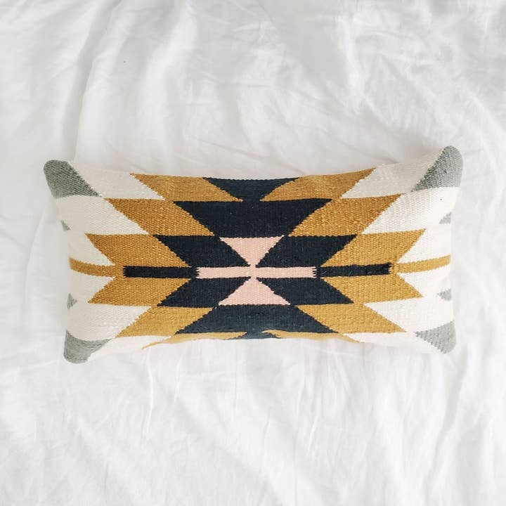Desert Star Small Lumbar Pillow for wholesale by Wool & Indigo